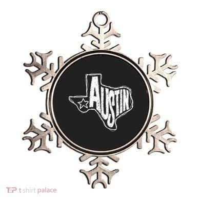 Austin Texas State Retro Outline Map Ornament