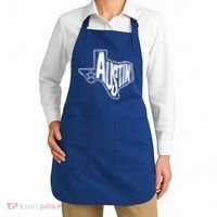 Austin Texas State Retro Outline Map Apron thumb 2