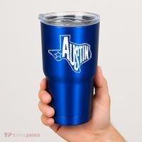 Austin Texas State Retro Outline Map Tumbler thumb 2