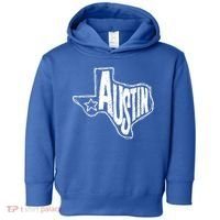 Austin Texas State Retro Outline Map Toddler Hoodie thumb 0