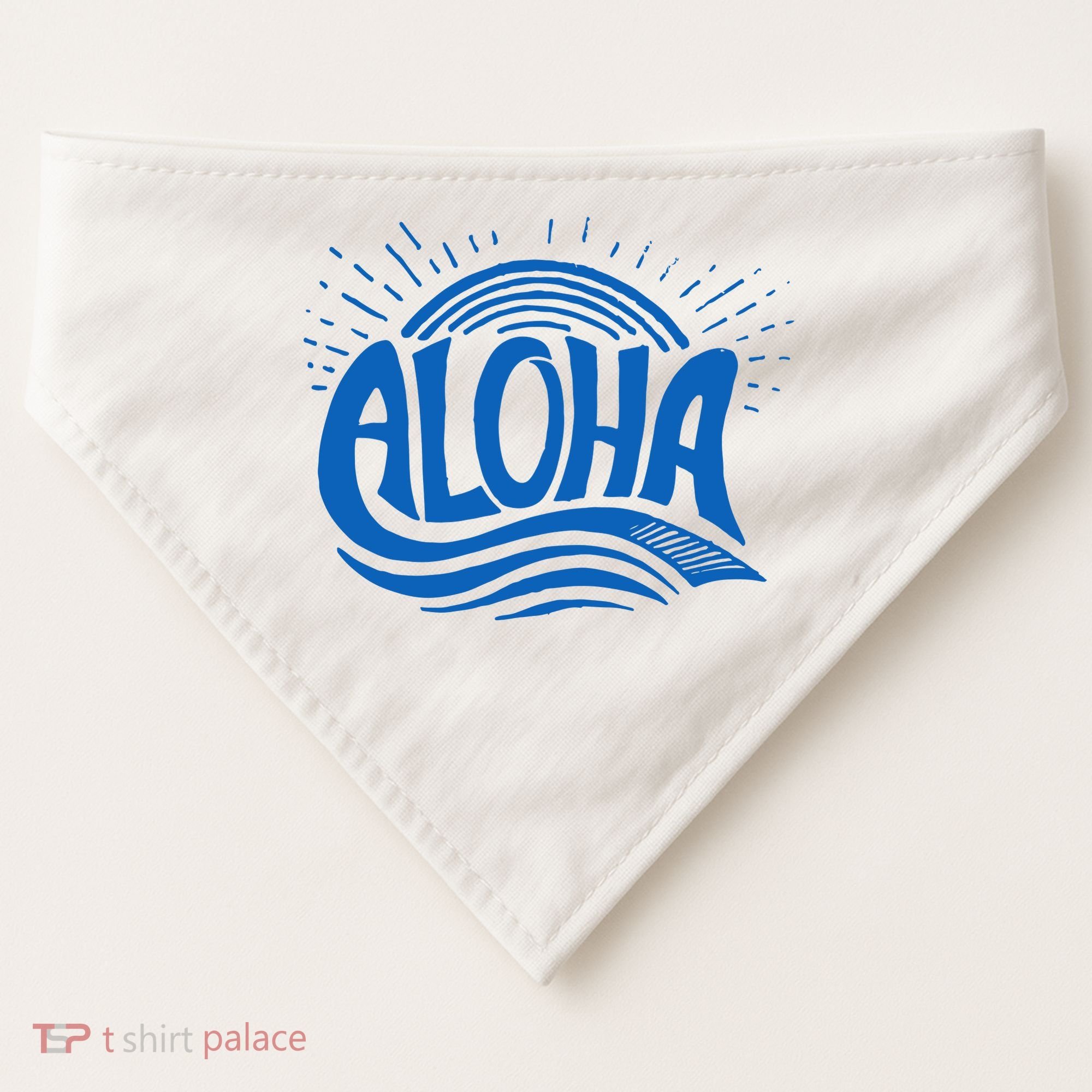 Aloha Tropical Surfer USA-Made Doggie Bandana