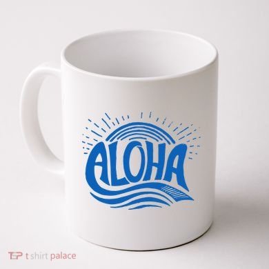 Aloha Tropical Surfer Coffee Mug