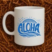 Aloha Tropical Surfer Coffee Mug thumb 2
