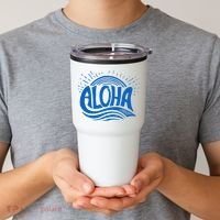 Aloha Tropical Surfer Tumbler thumb 2