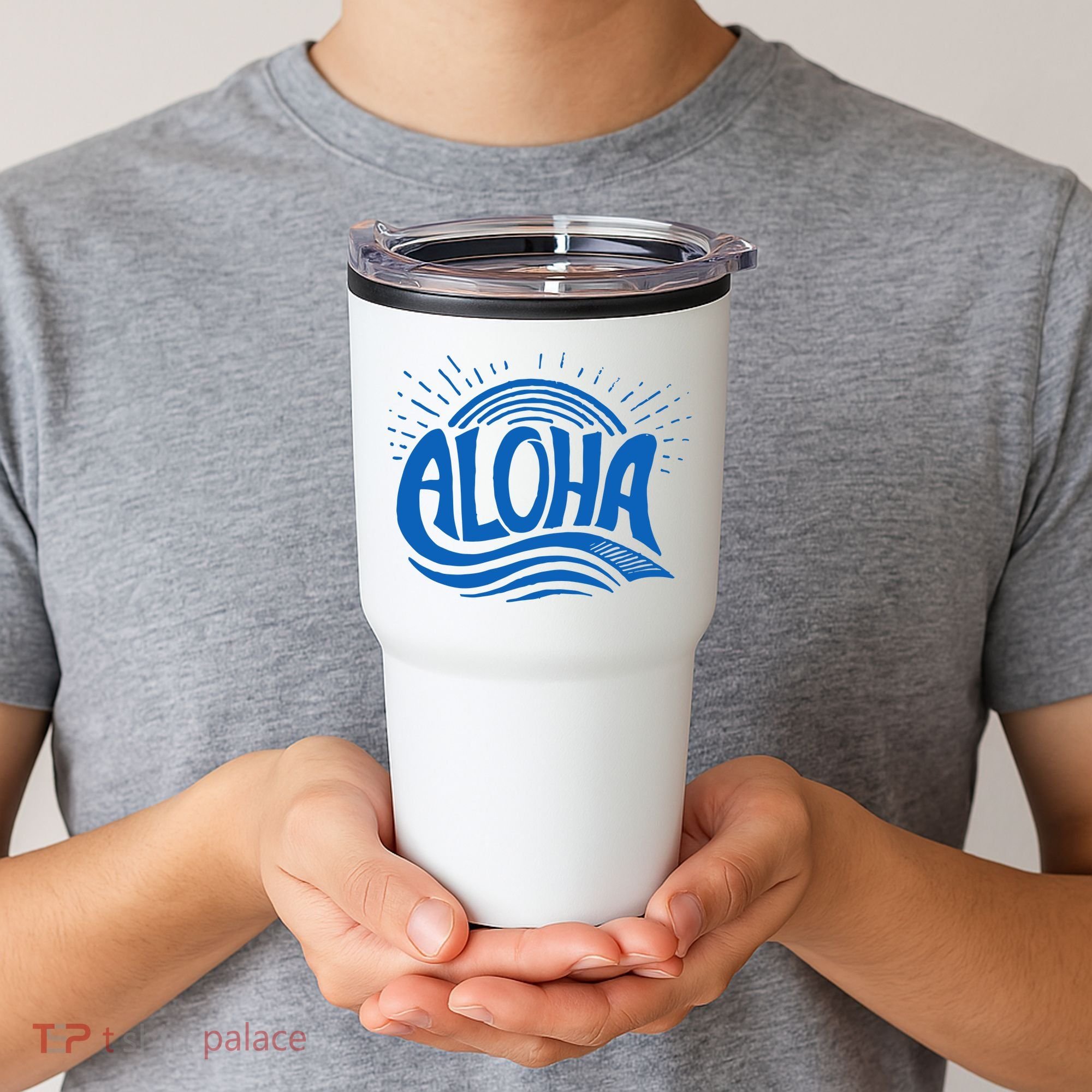 Aloha Tropical Surfer Tumbler