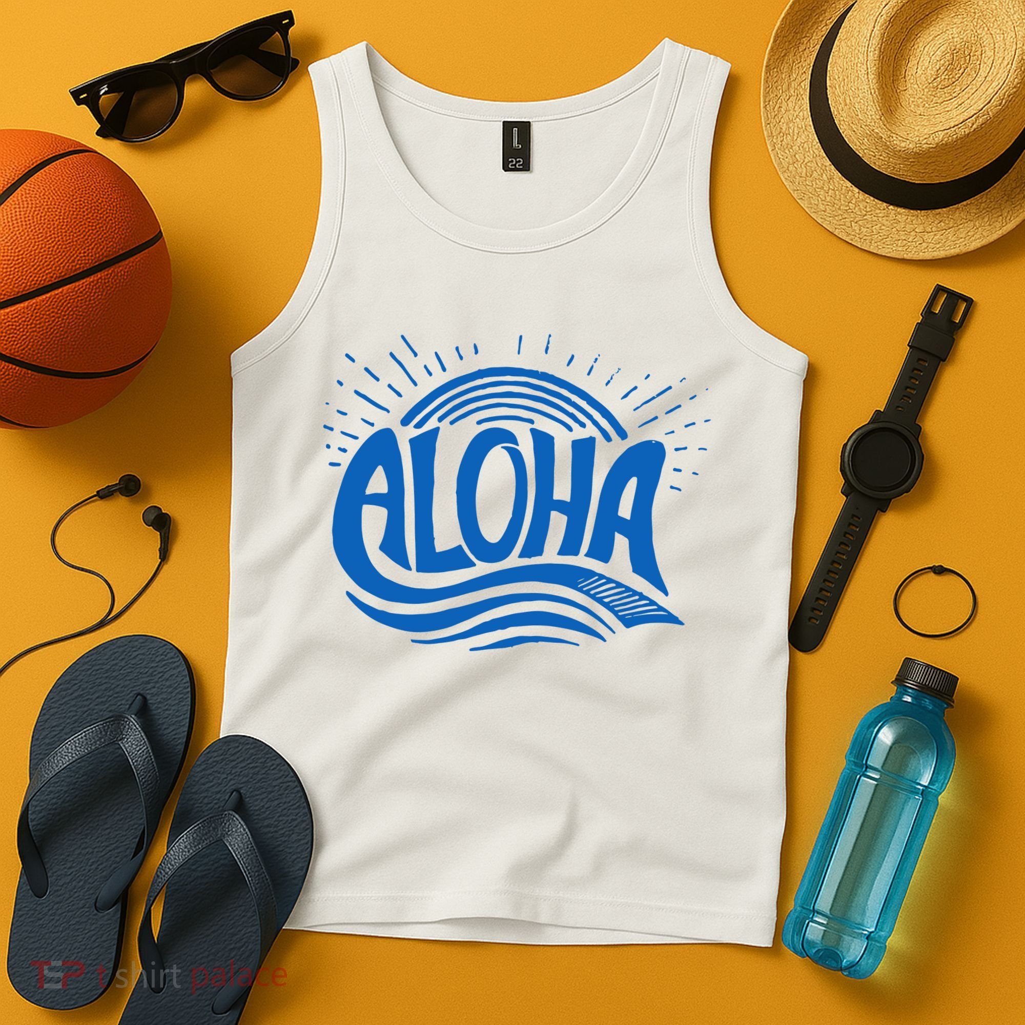 Aloha Tropical Surfer Tank Top