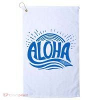 Aloha Tropical Surfer Golf Towel thumb 0