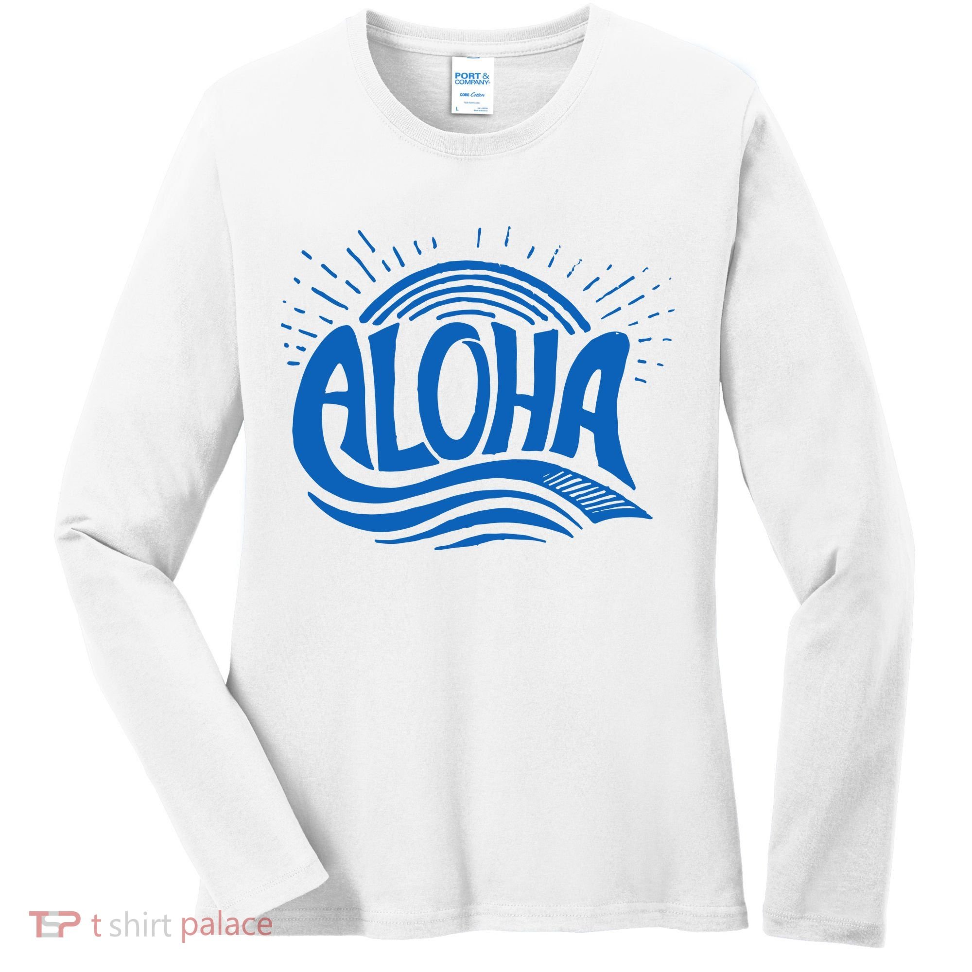 Aloha Tropical Surfer Women's Long Sleeve Shirt