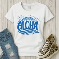 Aloha Tropical Surfer Women's T-Shirt thumb 3