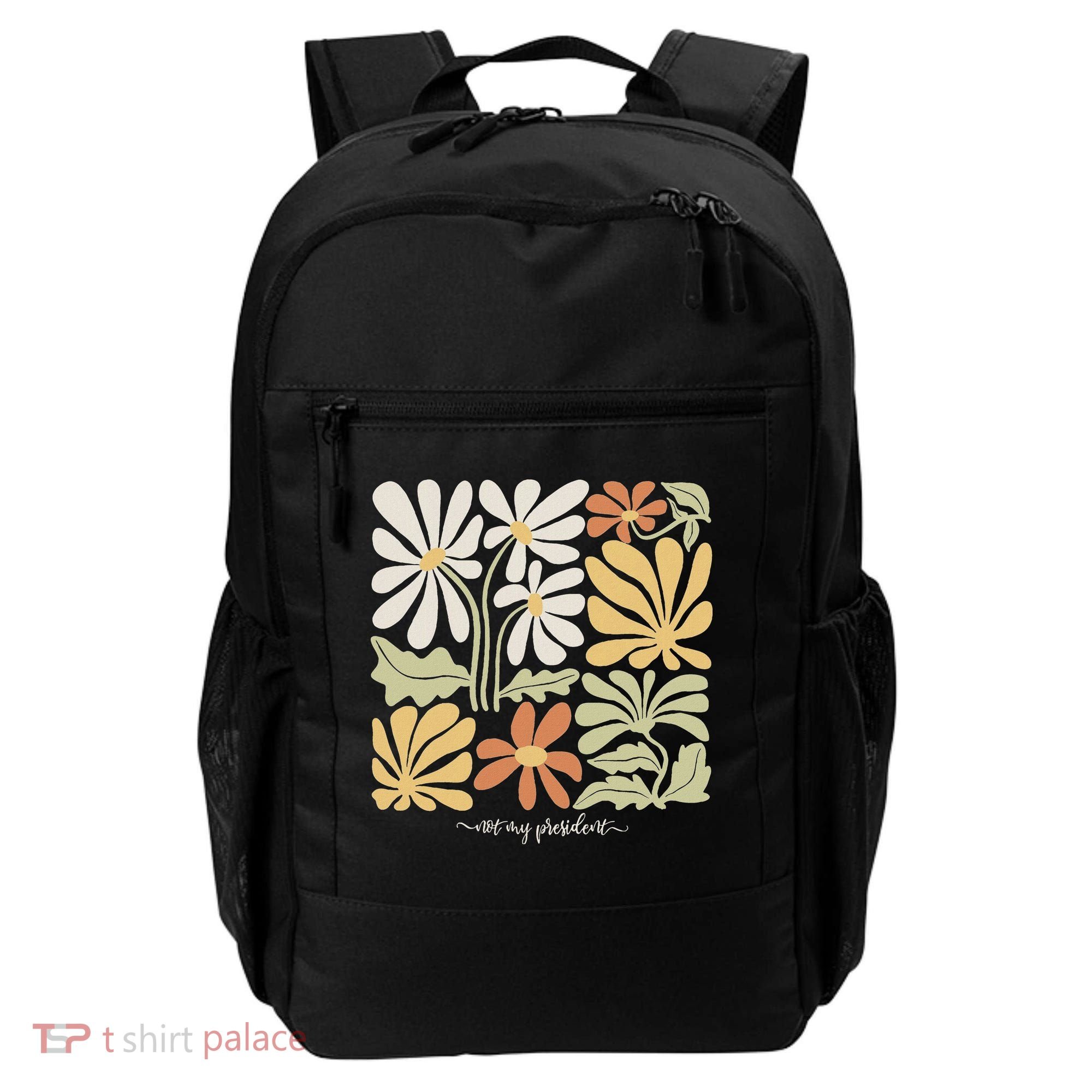 Anti Trump Subtle Not My President Flowers Backpack