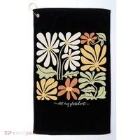 Anti Trump Subtle Not My President Flowers Golf Towel thumb 0