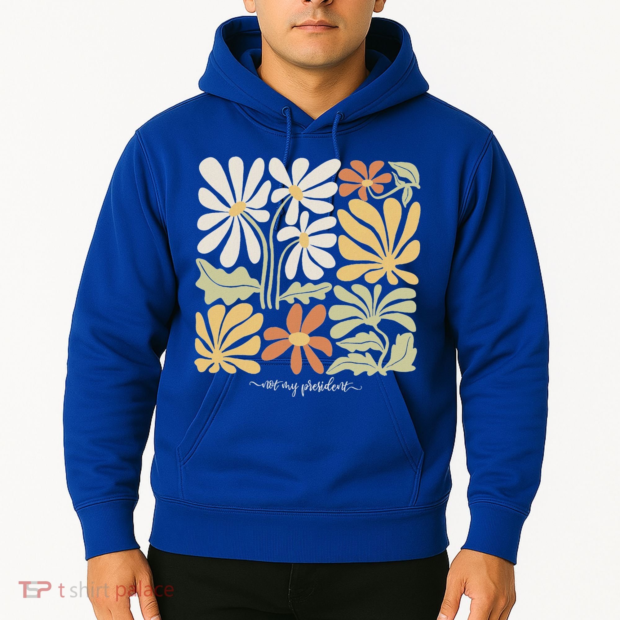 Anti Trump Subtle Not My President Flowers Hoodie