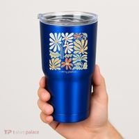 Anti Trump Subtle Not My President Flowers Tumbler thumb 2
