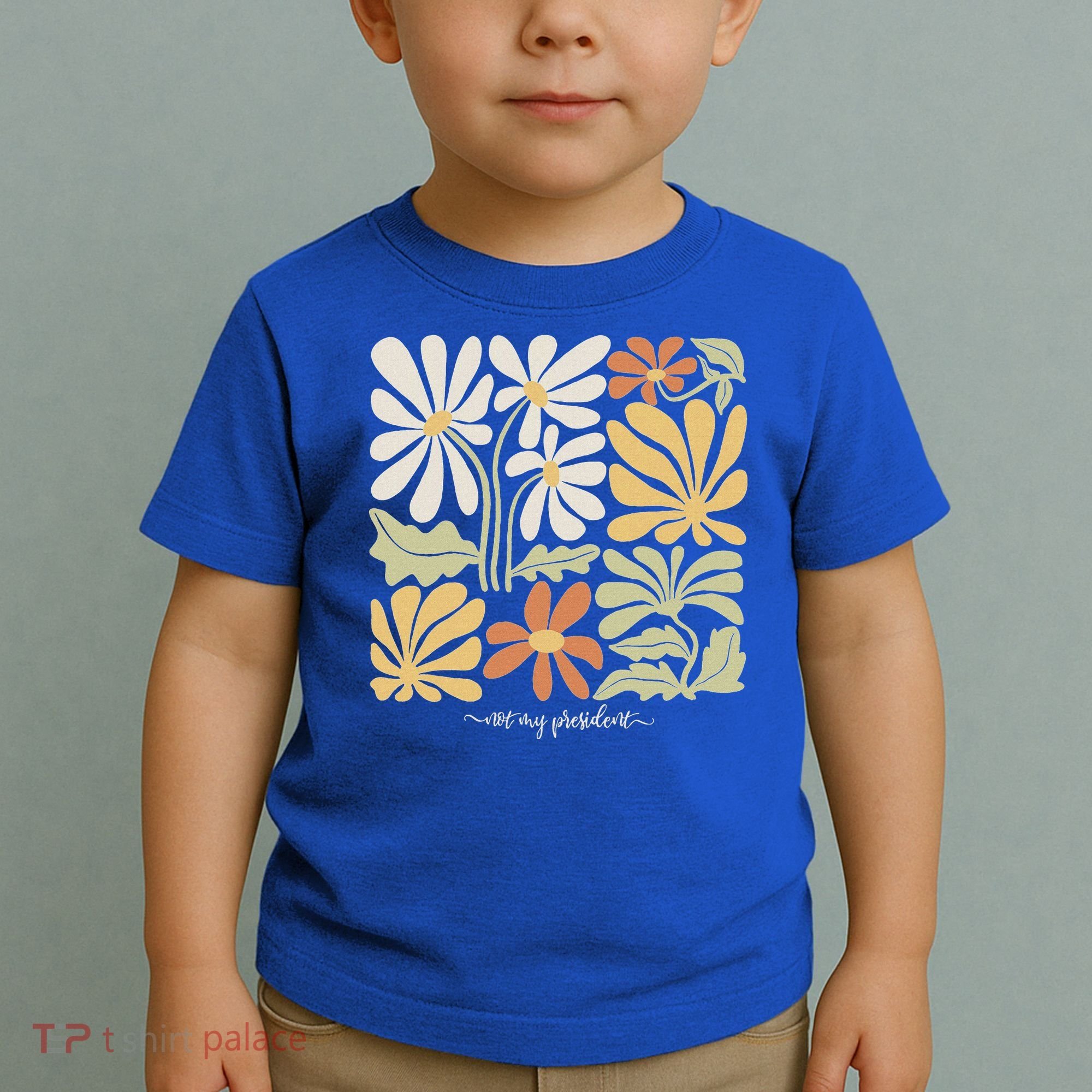 Anti Trump Subtle Not My President Flowers Toddler T-Shirt
