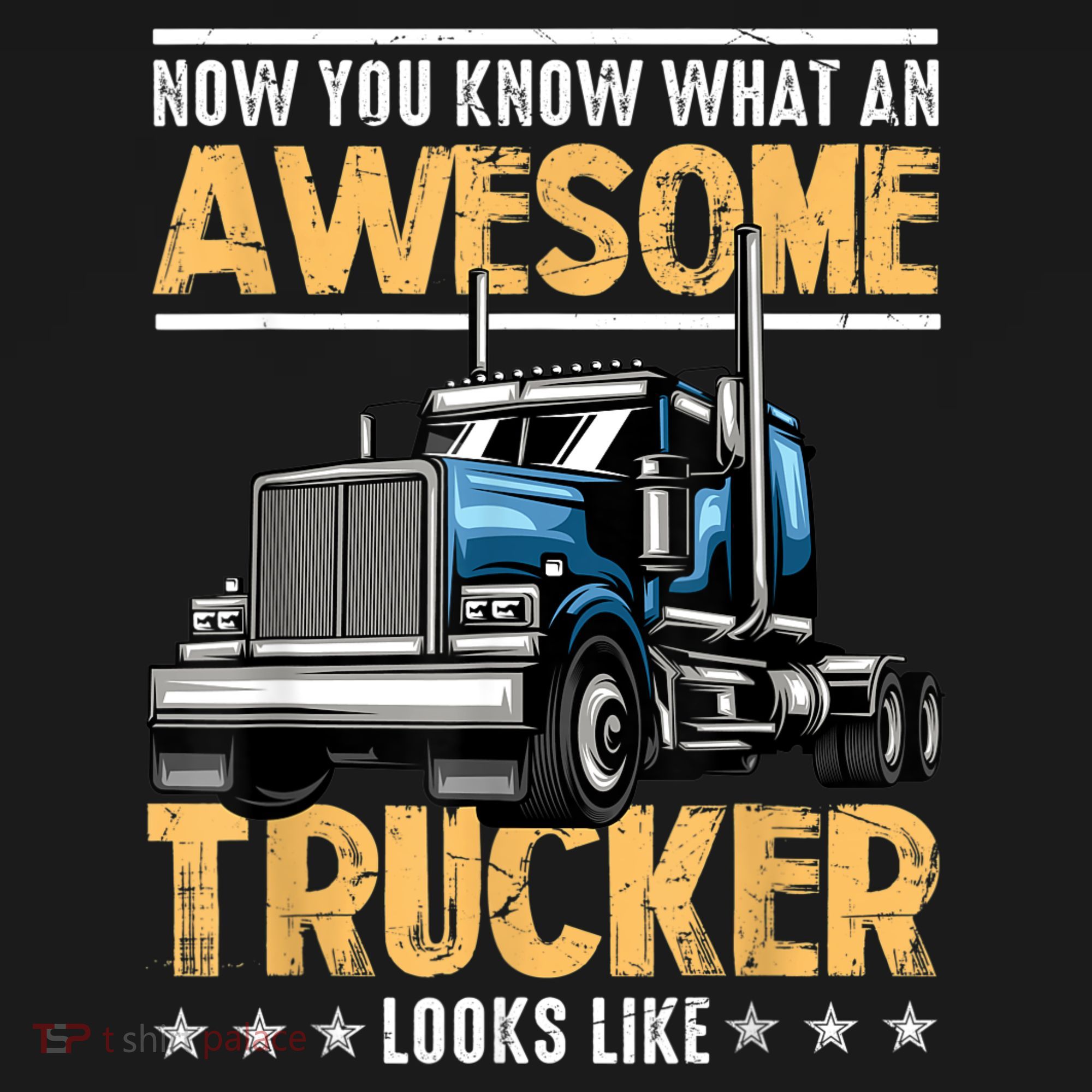 Awesome Trucker Semi Truck Driver 18 Wheeler Mechanic Funny Doggie Tank
