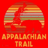 Appalachian Trail Symbol Word Cloud With US Staates Santa Hat thumb 1