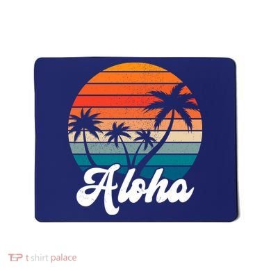 Aloha Tropical Sunset Vintage Vacation Mousepad