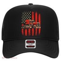 American Trucker Semi Truck Driver Trucking Hat thumb 0
