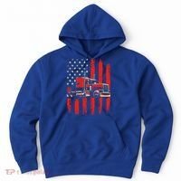 American Trucker Semi Truck Driver Trucking Hoodie thumb 0