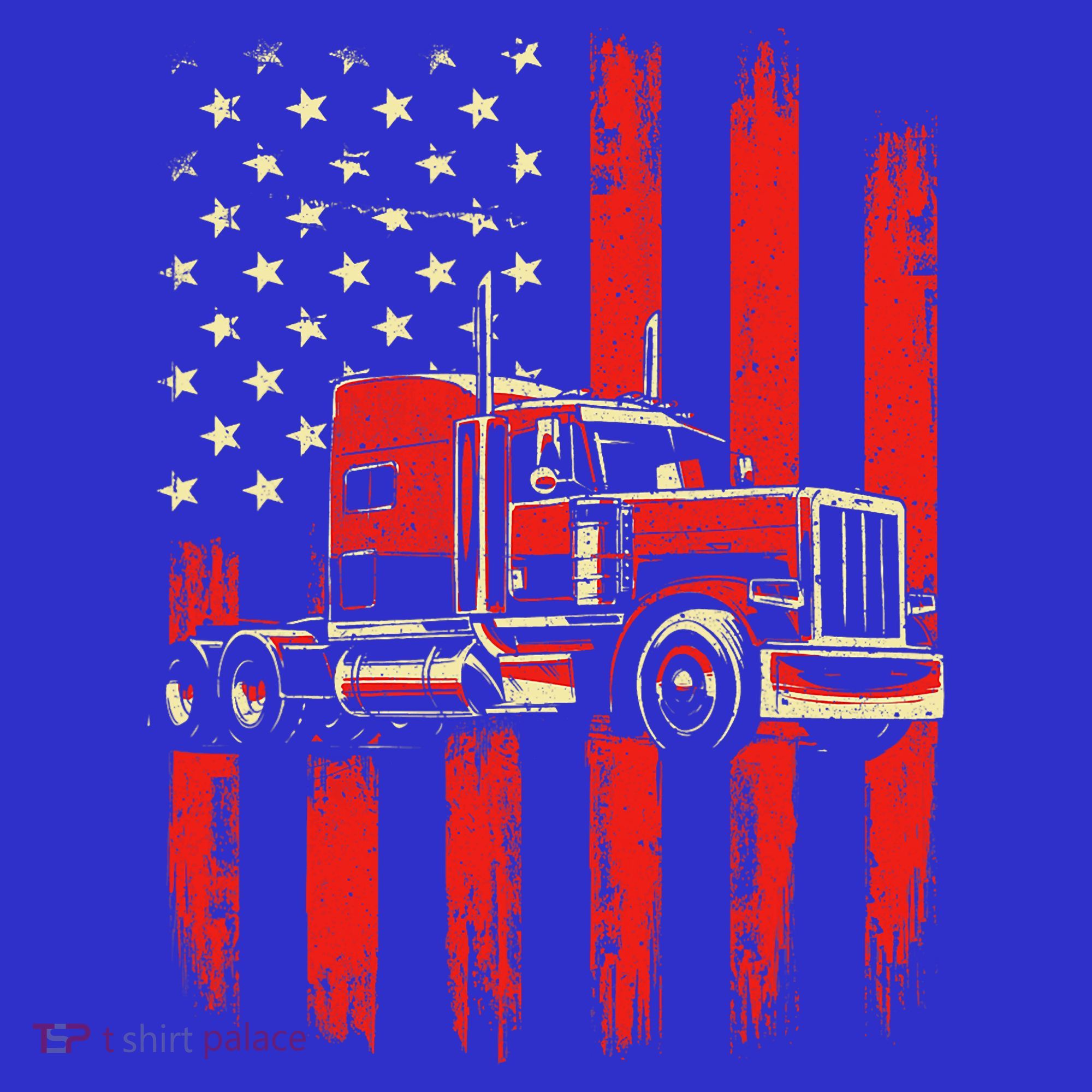 American Trucker Semi Truck Driver Trucking Sweatshirt