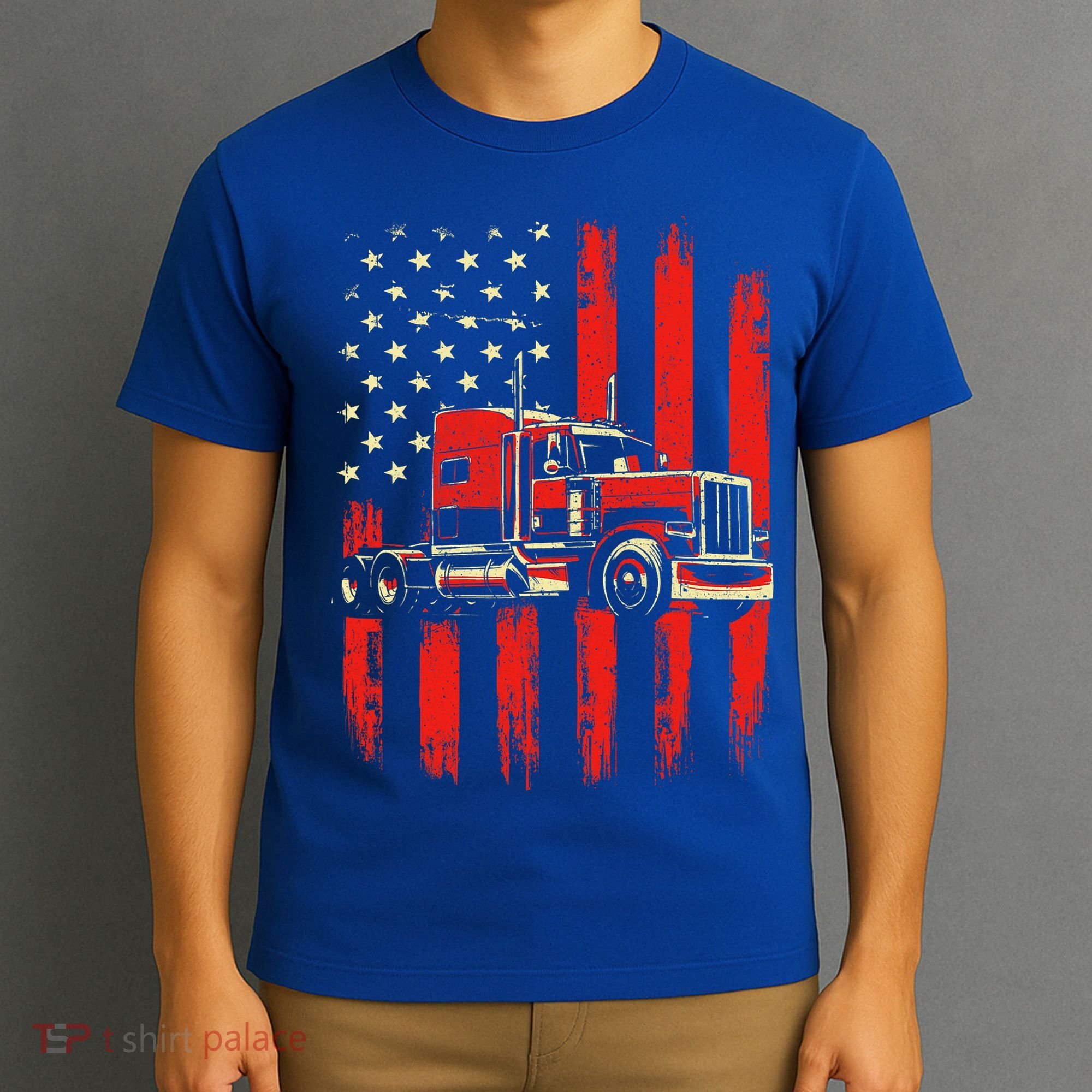 American Trucker Semi Truck Driver Trucking T-Shirt