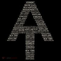 Appalachian Trail Symbol Word Cloud With Us Staates Women's Hoodie thumb 2