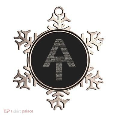 Appalachian Trail Symbol Word Cloud With Us Staates Ornament