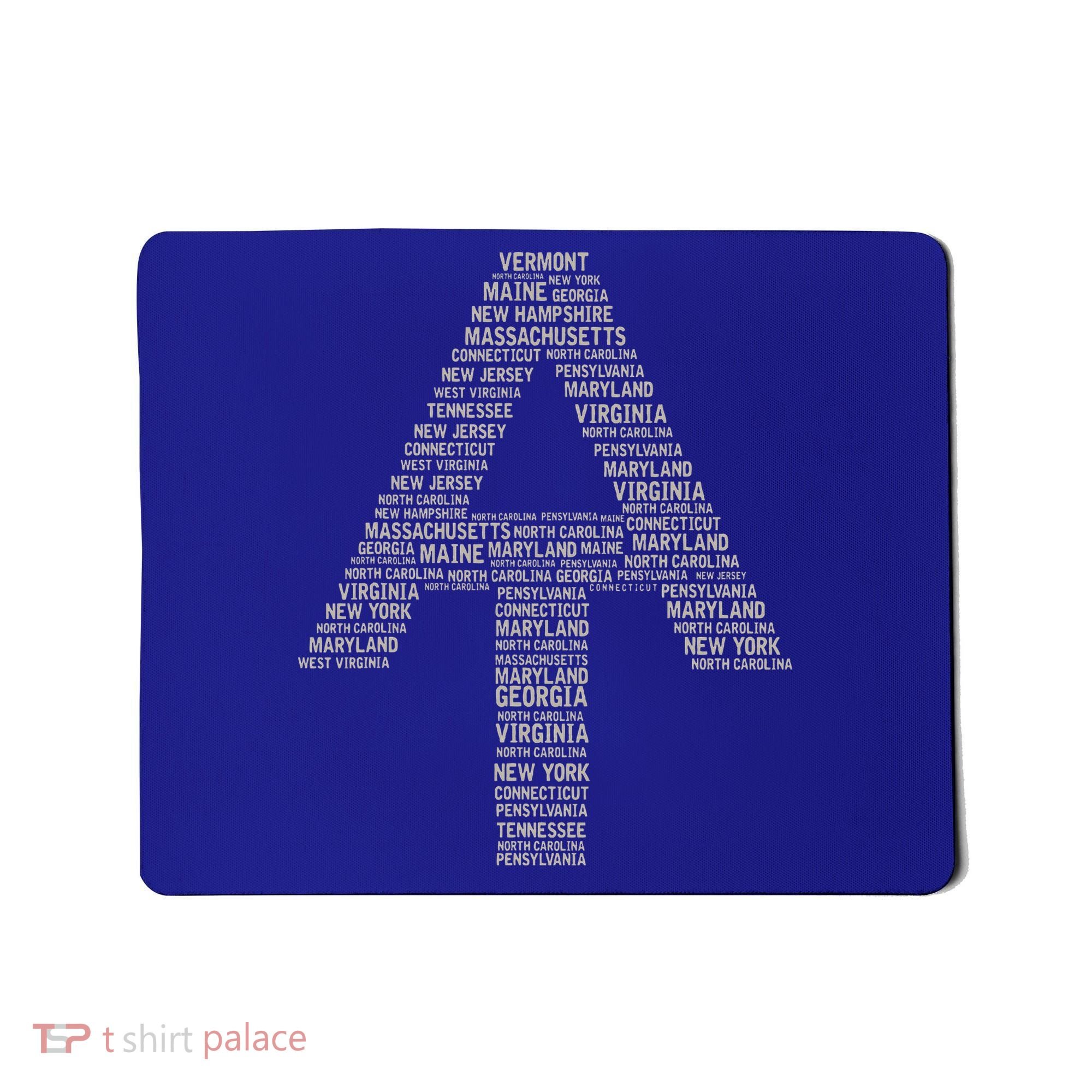 Appalachian Trail Symbol Word Cloud With Us Staates Mousepad