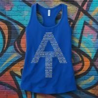 Appalachian Trail Symbol Word Cloud With Us Staates Women's Tank Top thumb 3