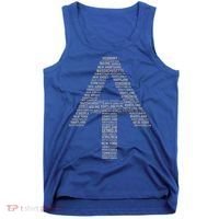 Appalachian Trail Symbol Word Cloud With Us Staates Tank Top thumb 0