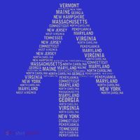 Appalachian Trail Symbol Word Cloud With Us Staates Visor thumb 3