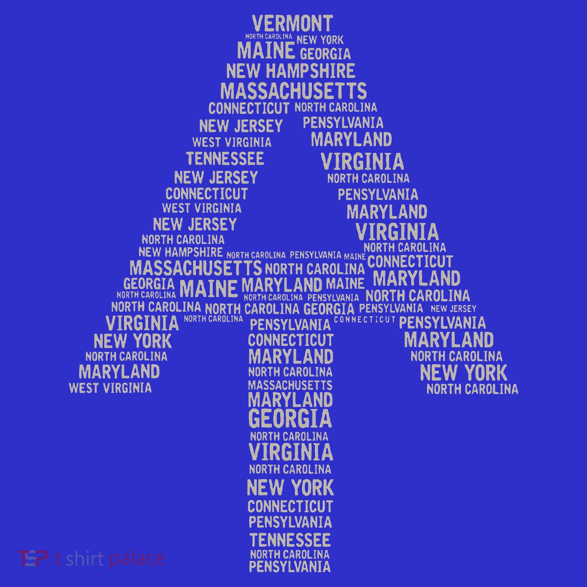 Appalachian Trail Symbol Word Cloud With Us Staates Kids Sweatshirt
