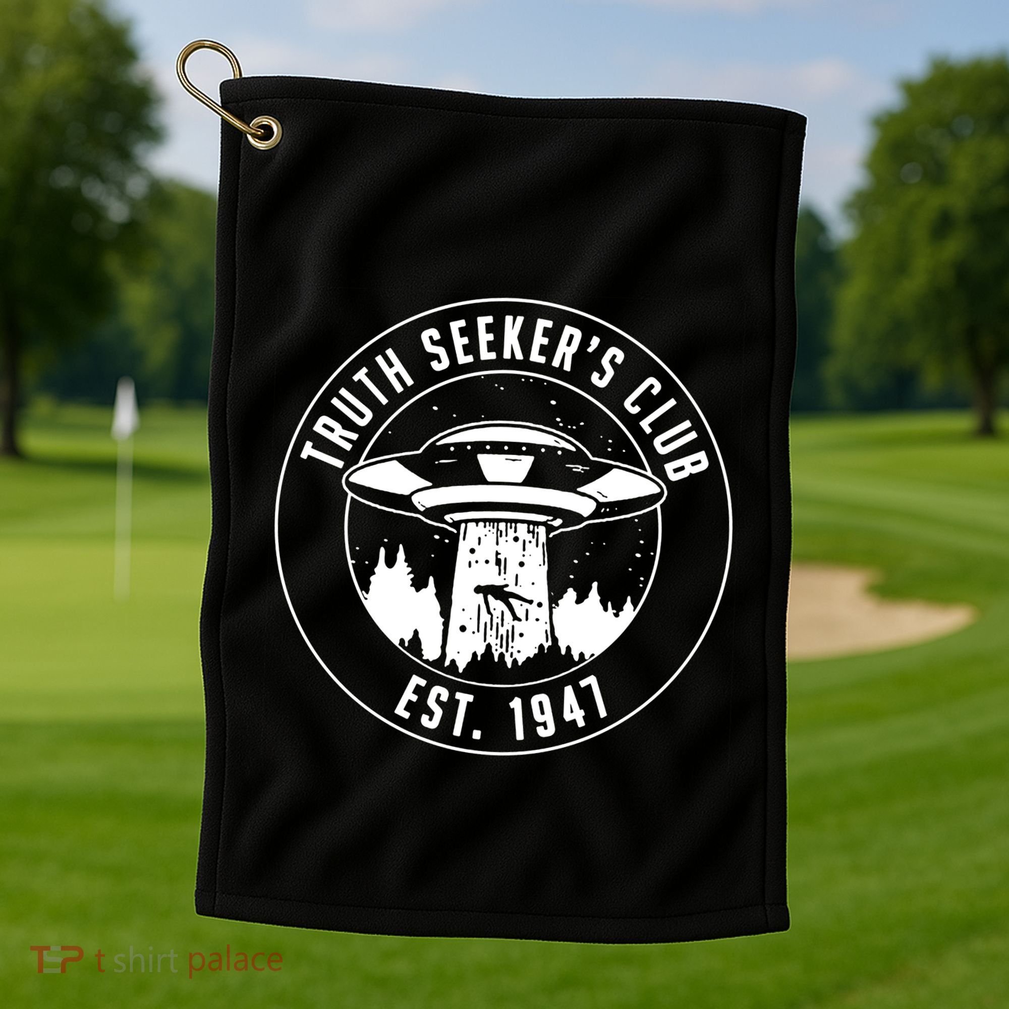 Alien Truth SeekerS Club Est 1947 Golf Towel