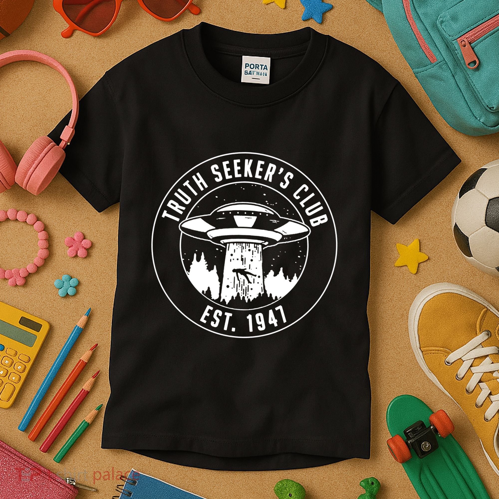 Alien Truth SeekerS Club Est 1947 Kids T-Shirt