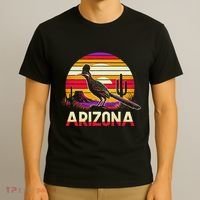 Arizona T State Of Arizona Cactus Arizona Roadrunner T-Shirt thumb 3