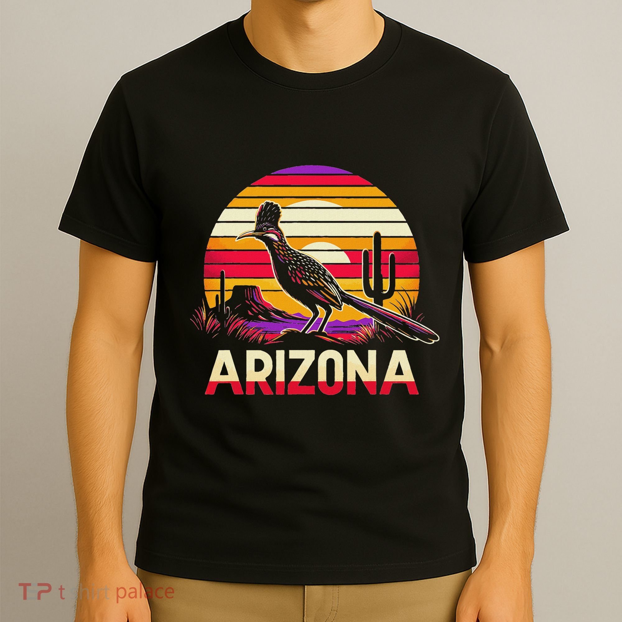 Arizona T State Of Arizona Cactus Arizona Roadrunner T-Shirt