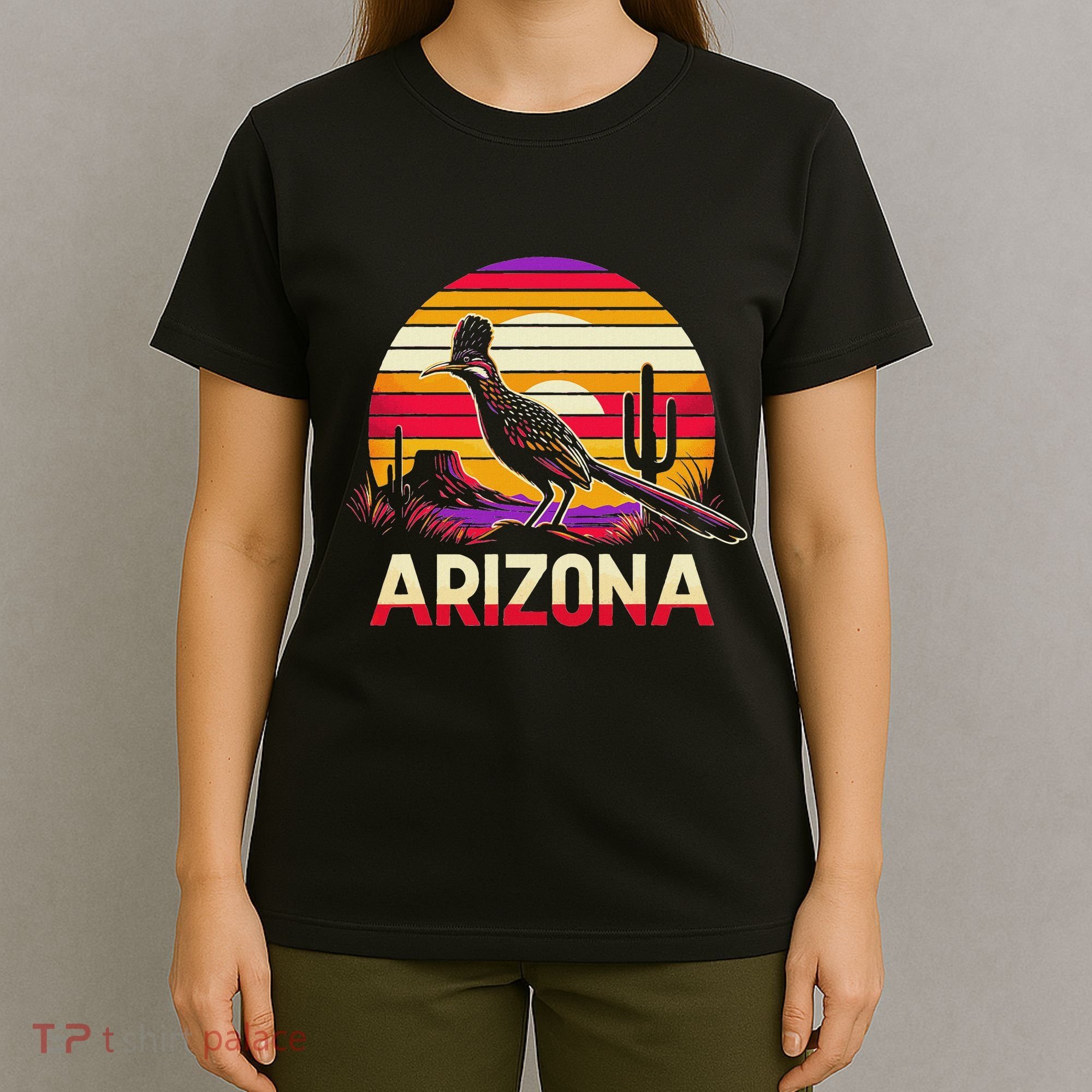 Arizona T State Of Arizona Cactus Arizona Roadrunner T-Shirt