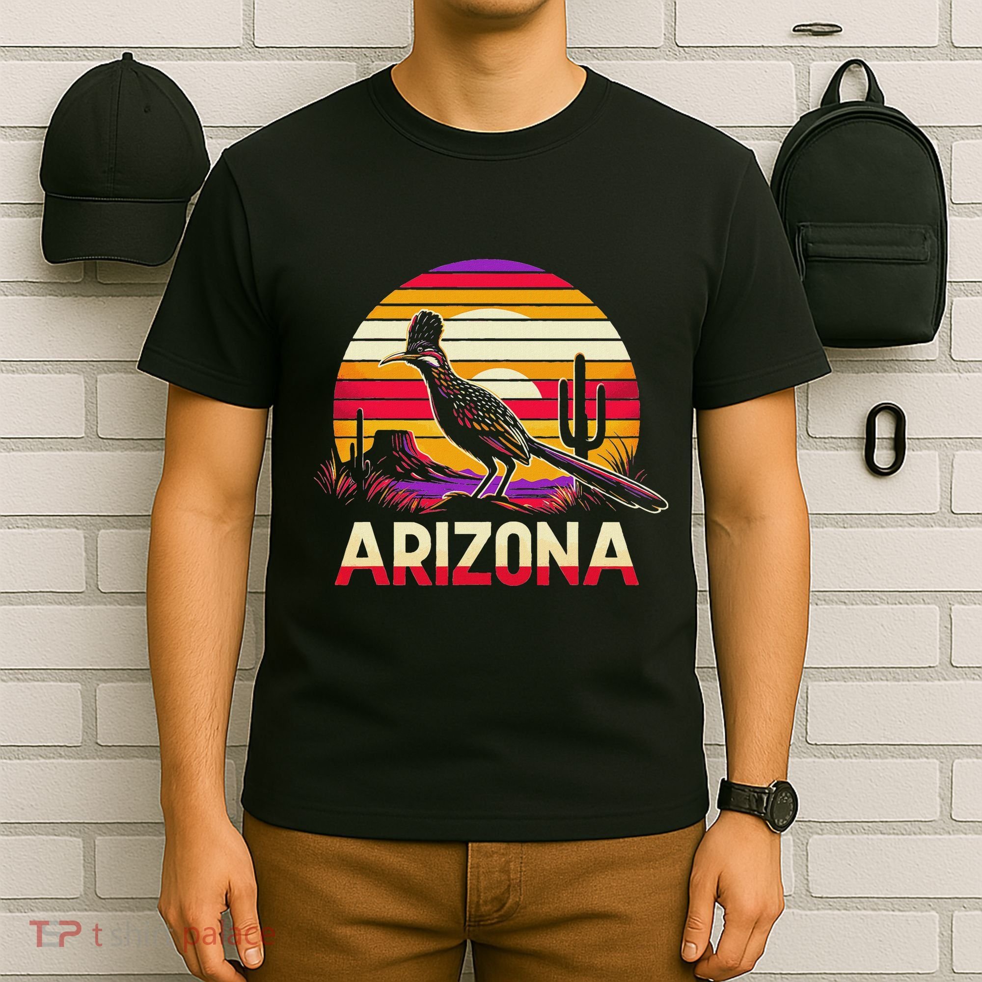 Arizona T State Of Arizona Cactus Arizona Roadrunner T-Shirt