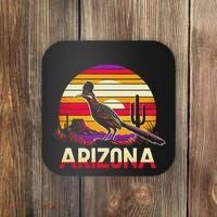 Arizona T State Of Arizona Cactus Arizona Roadrunner Coaster thumb 0