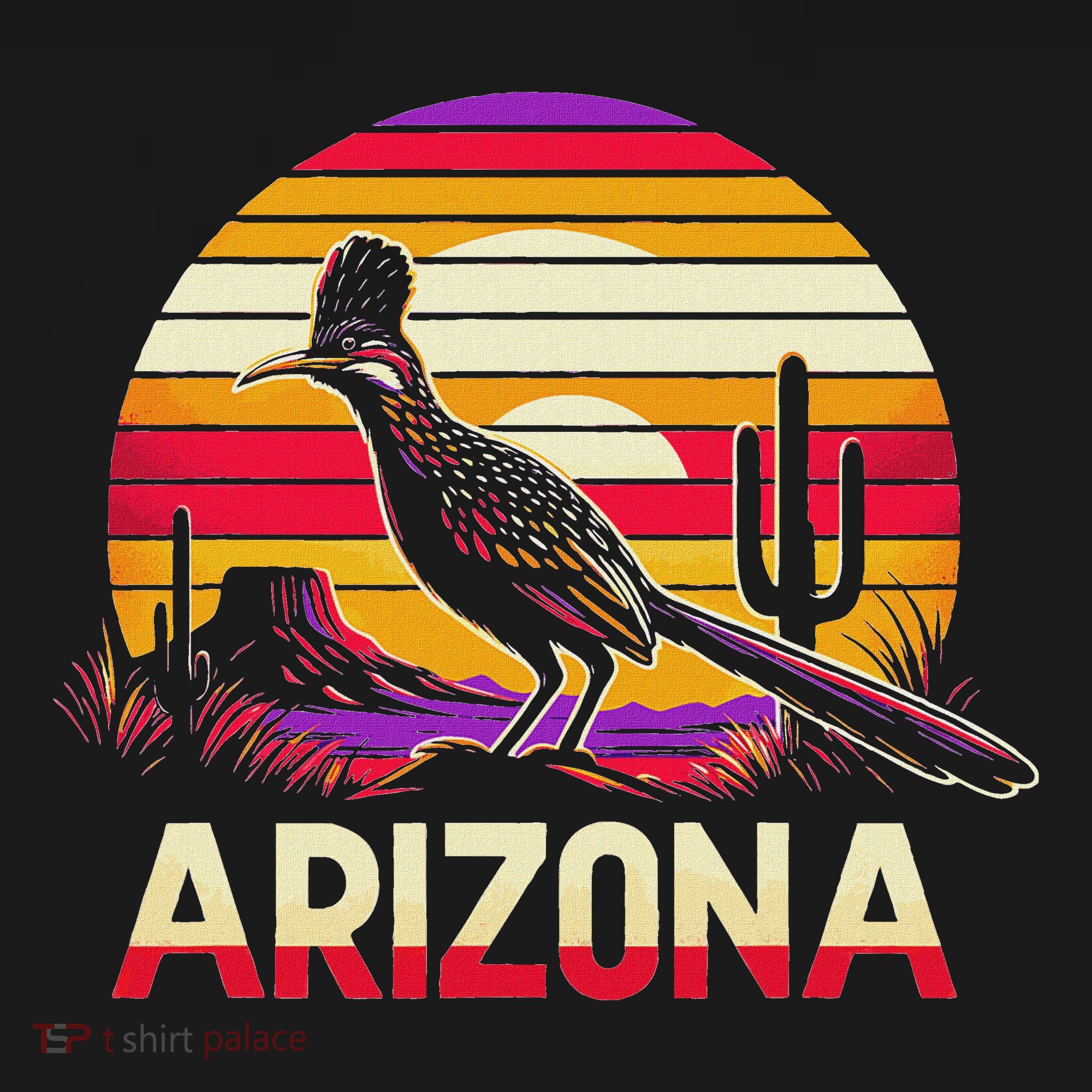 Arizona T State Of Arizona Cactus Arizona Roadrunner Visor
