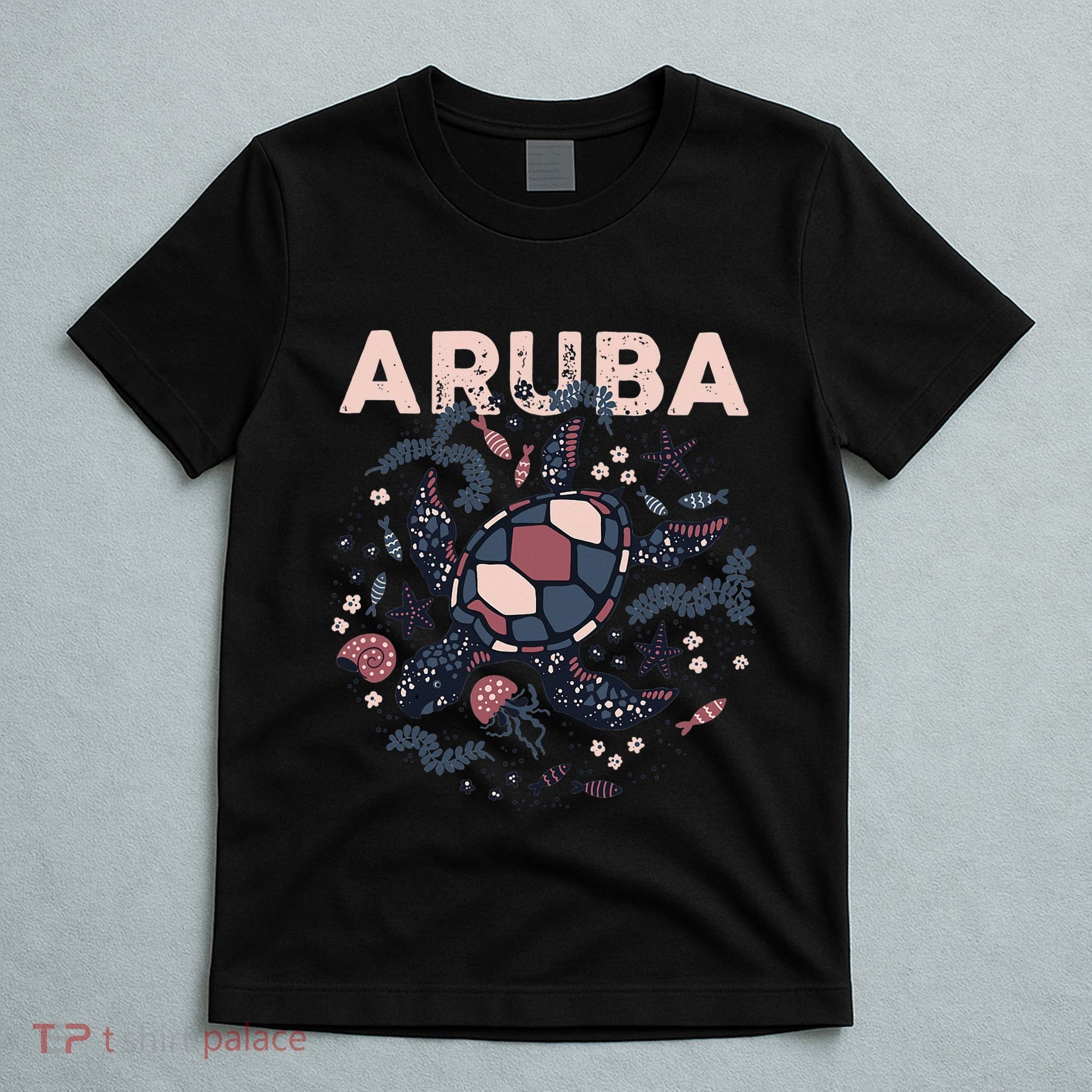 Aruba Travel Summer Vacation Aruban Turtle Tropical Island T-Shirt