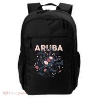 Aruba Travel Summer Vacation Aruban Turtle Tropical Island Backpack thumb 0