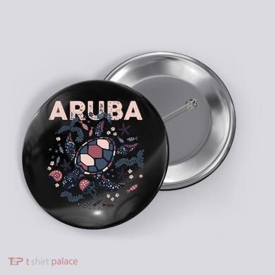 Aruba Travel Summer Vacation Aruban Turtle Tropical Island Button