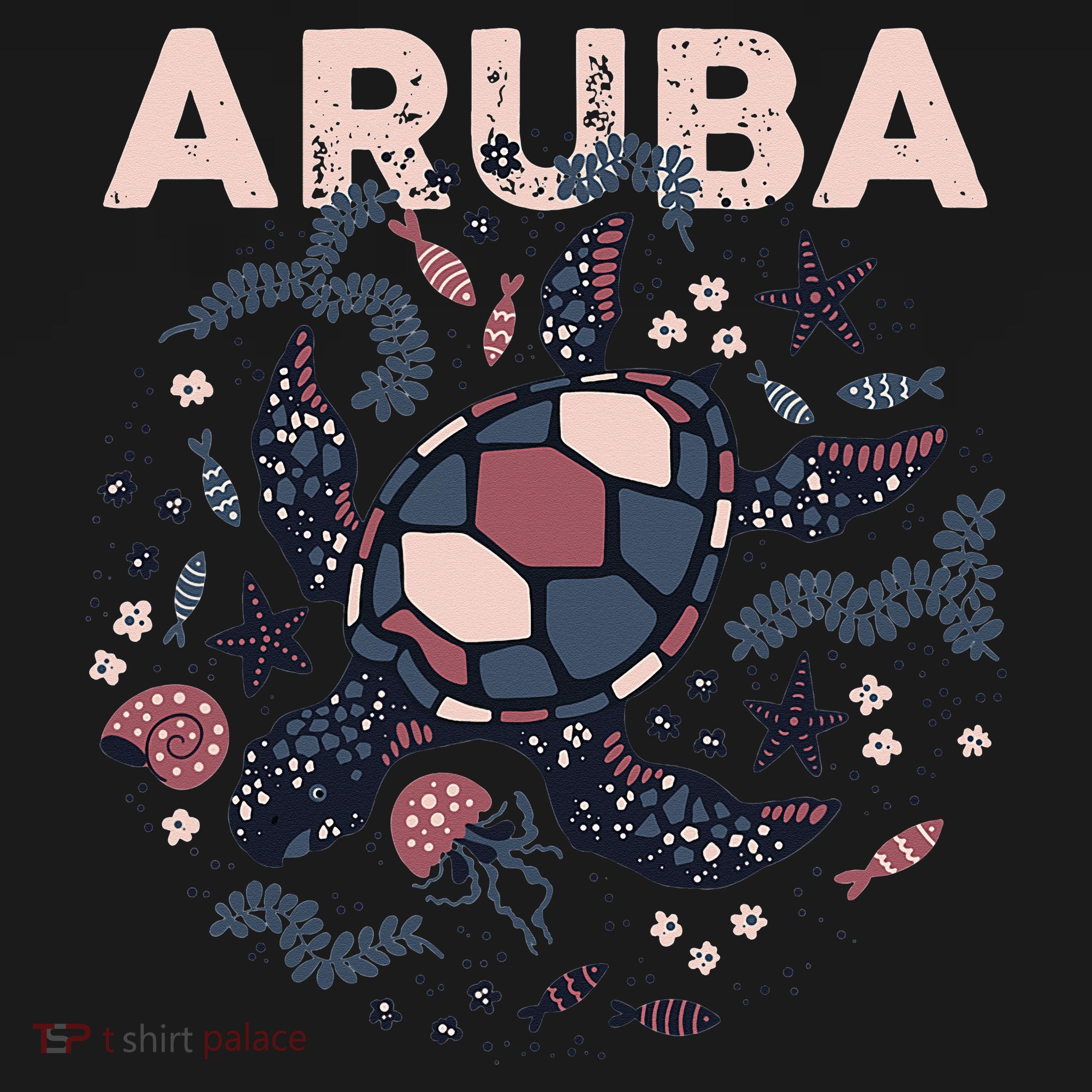 Aruba Travel Summer Vacation Aruban Turtle Tropical Island Women's Hoodie