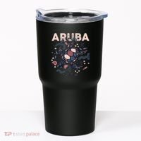 Aruba Travel Summer Vacation Aruban Turtle Tropical Island Tumbler thumb 0