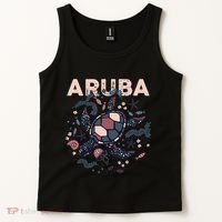 Aruba Travel Summer Vacation Aruban Turtle Tropical Island Tank Top thumb 2