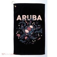 Aruba Travel Summer Vacation Aruban Turtle Tropical Island Golf Towel thumb 0