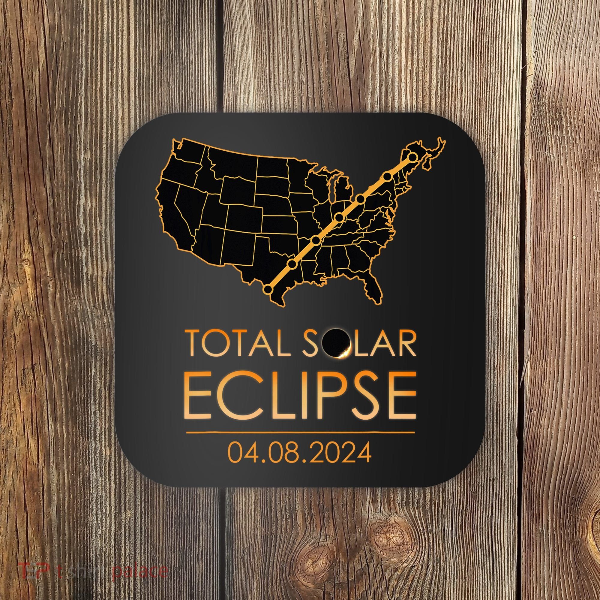 America Total Solar Eclipse April 8 2024 Usa Map Totality Coaster