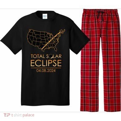 America Total Solar Eclipse April 8 2024 Usa Map Totality Pajama Set