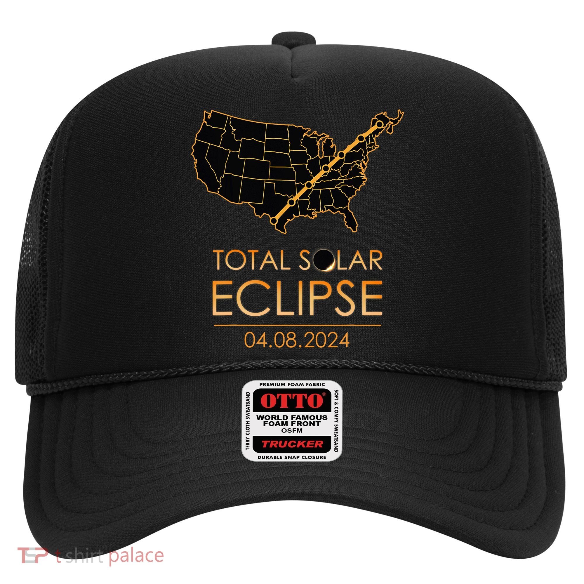 America Total Solar Eclipse April 8 2024 Usa Map Totality Hat